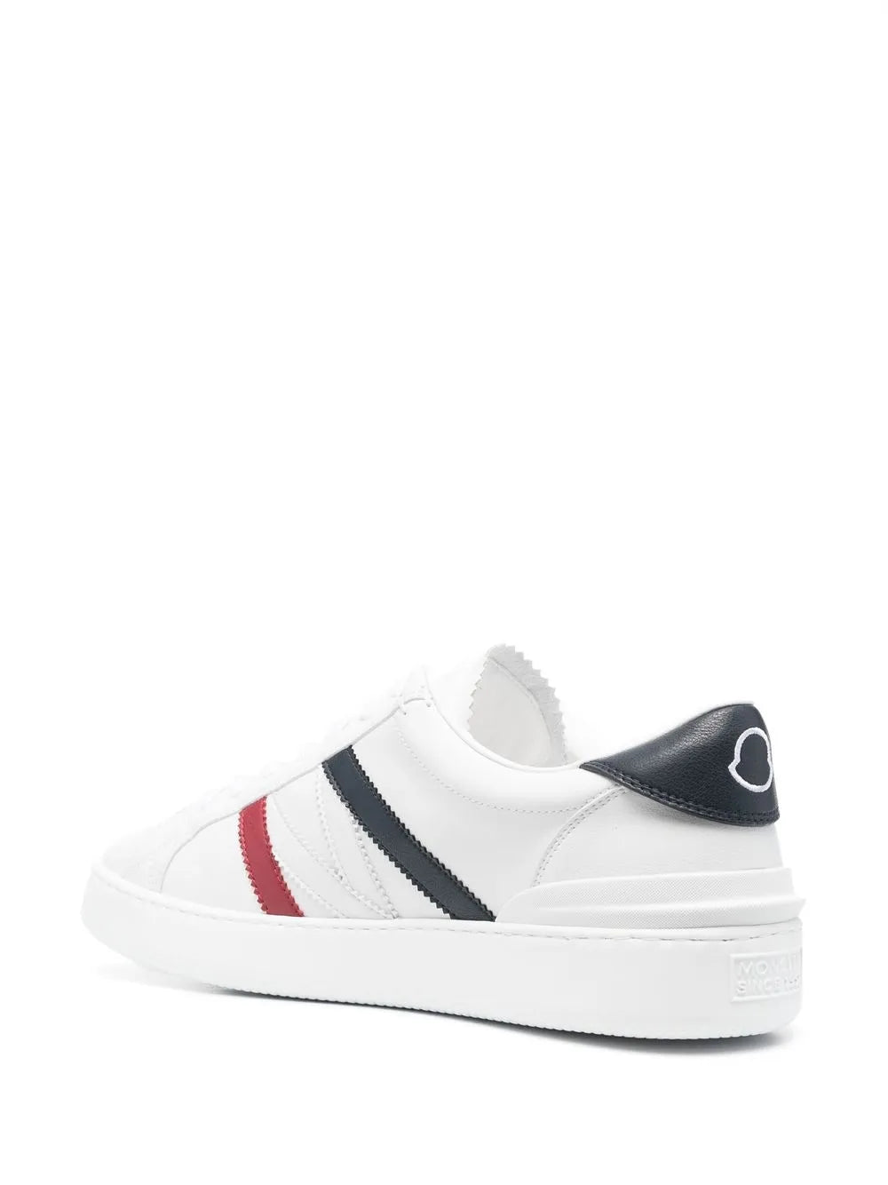 Moncler Faux-Leather Sneakers Grazuv Mart