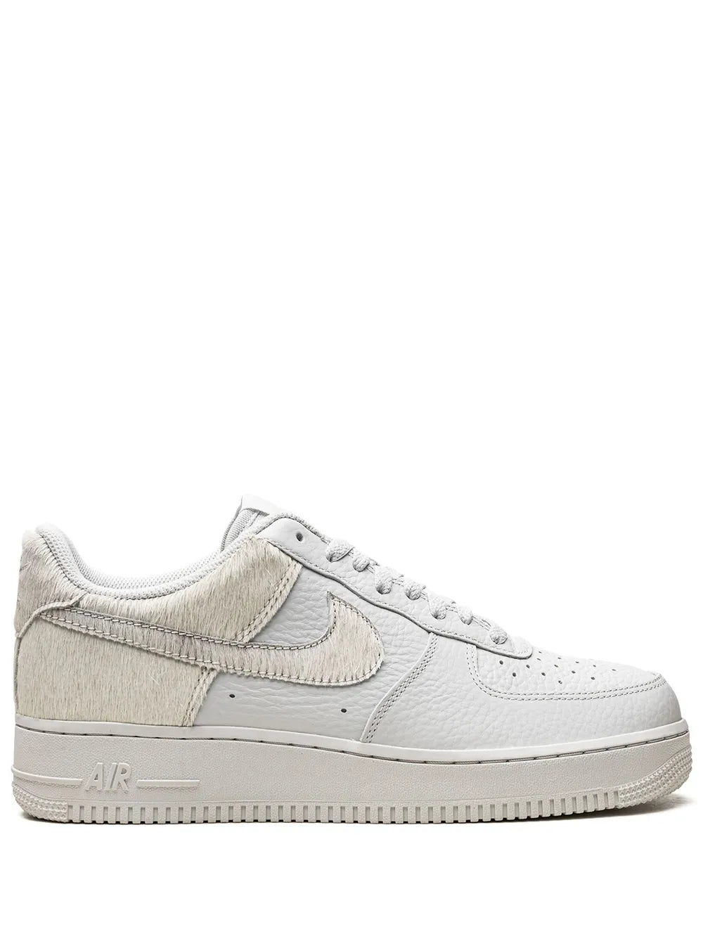 Nike Air Force 1 White Pony Hair Heel Sneakers Grazuv Mart