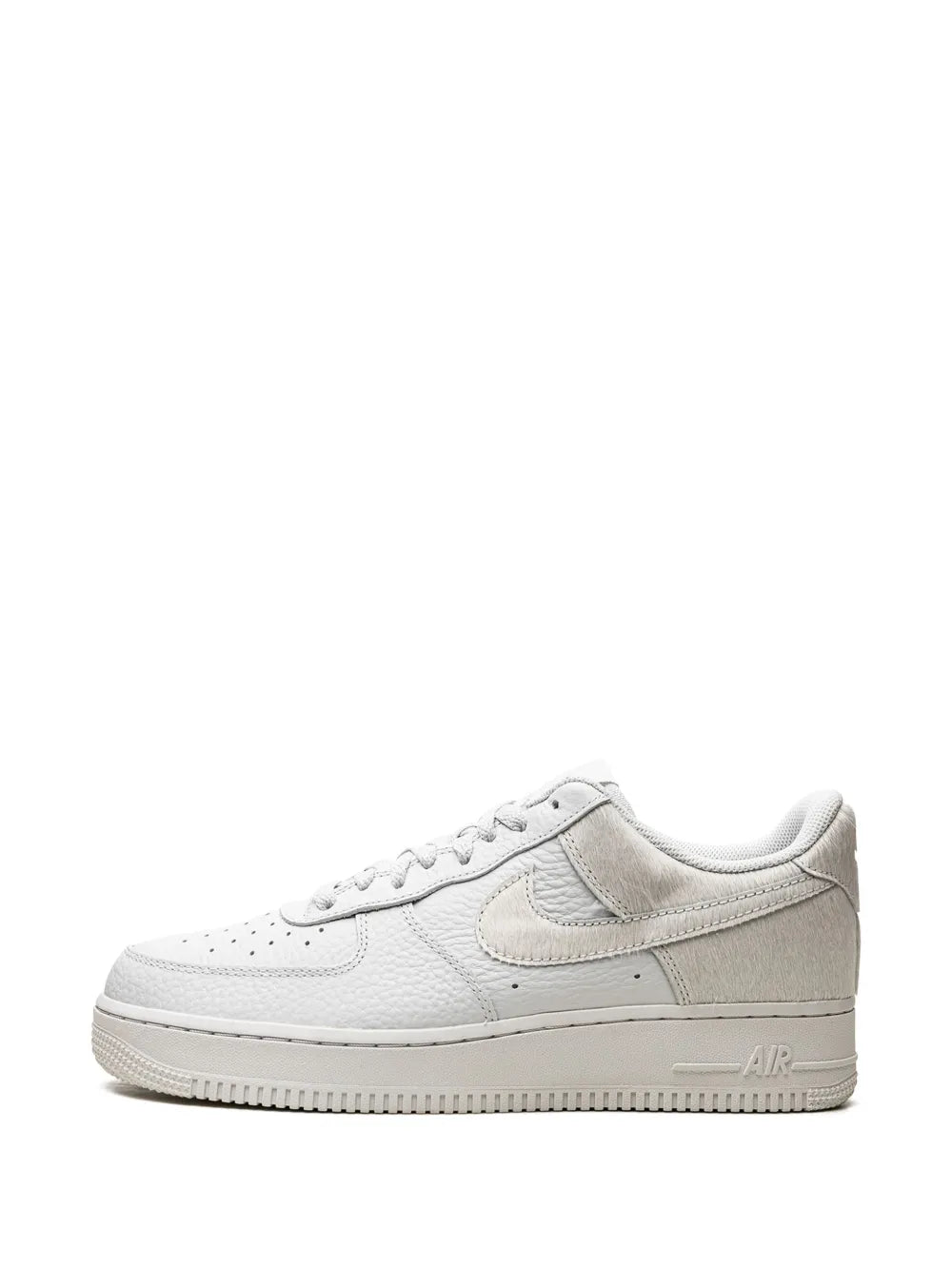 Nike Air Force 1 White Pony Hair Heel Sneakers Grazuv Mart