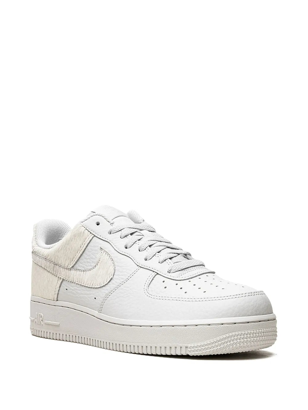 Nike Air Force 1 White Pony Hair Heel Sneakers Grazuv Mart