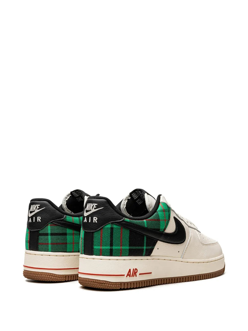 Nike Air Force 1 Low 07 Lx Plaid Pale Ivory Stadium Green Sneakers Grazuv Mart
