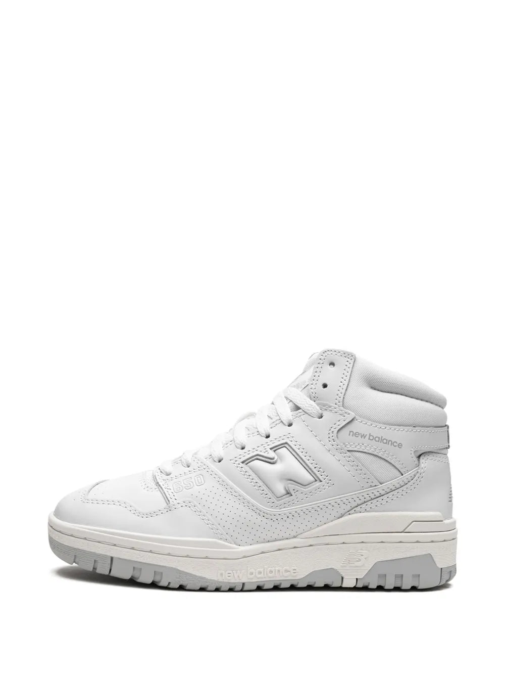 New Balance 650 Triple White Sneakers Grazuv Mart