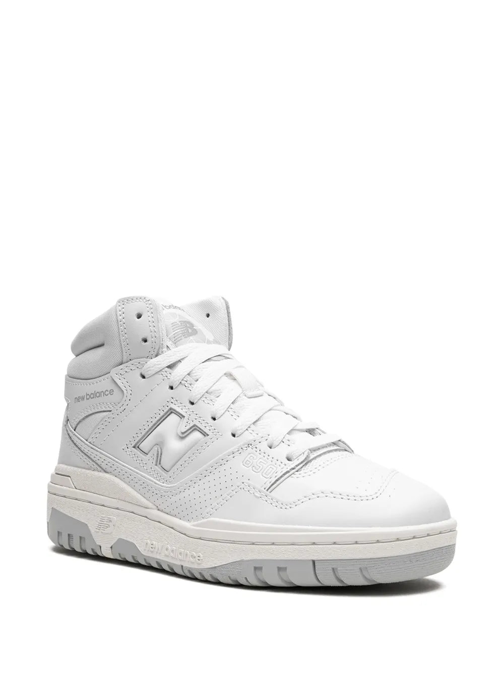New Balance 650 Triple White Sneakers Grazuv Mart