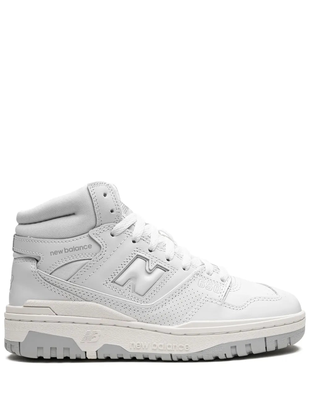 New Balance 650 Triple White Sneakers Grazuv Mart