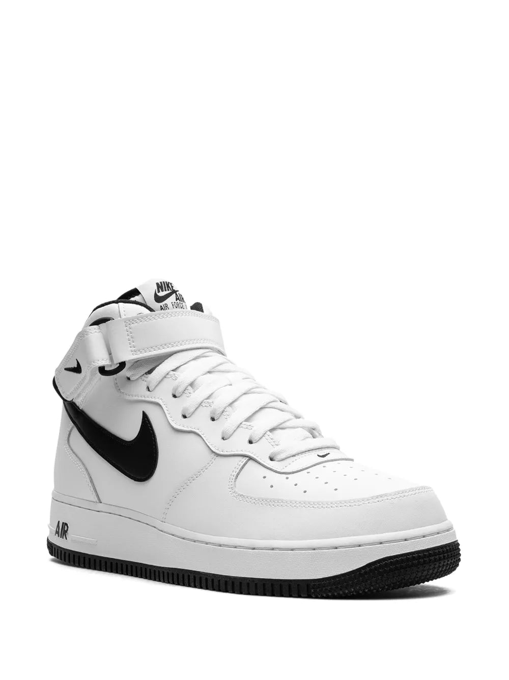 Nike Air Force 1 Mid White/Black Sneakers Grazuv Mart