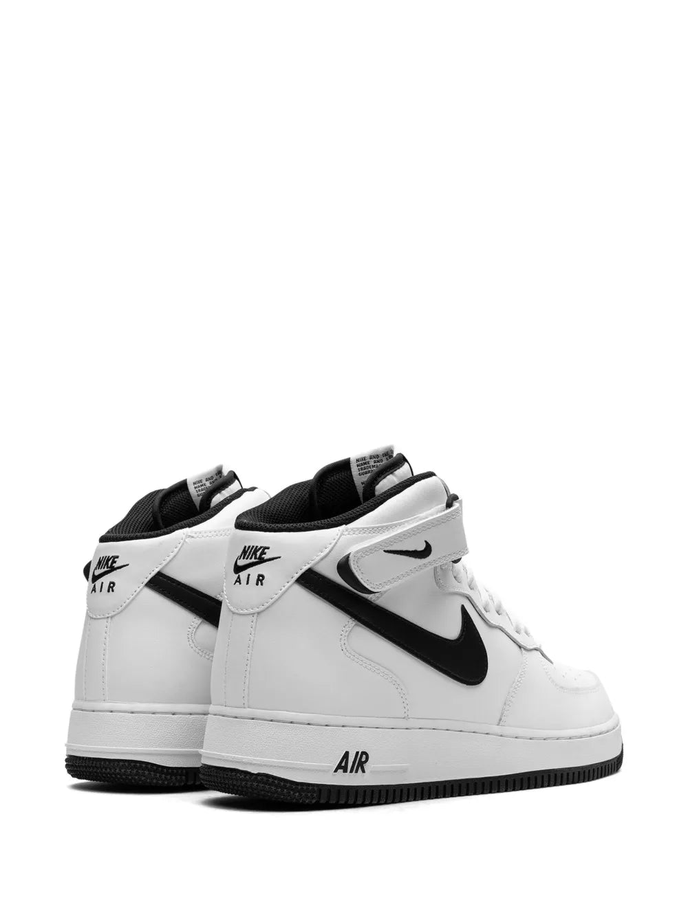 Nike Air Force 1 Mid White/Black Sneakers Grazuv Mart