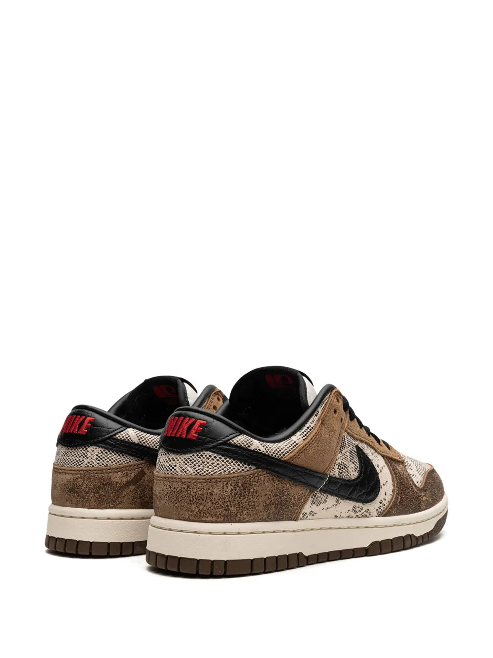 Nike Dunk Low Co.Jp Premium Brown Snakeskin Sneakers Grazuv Mart