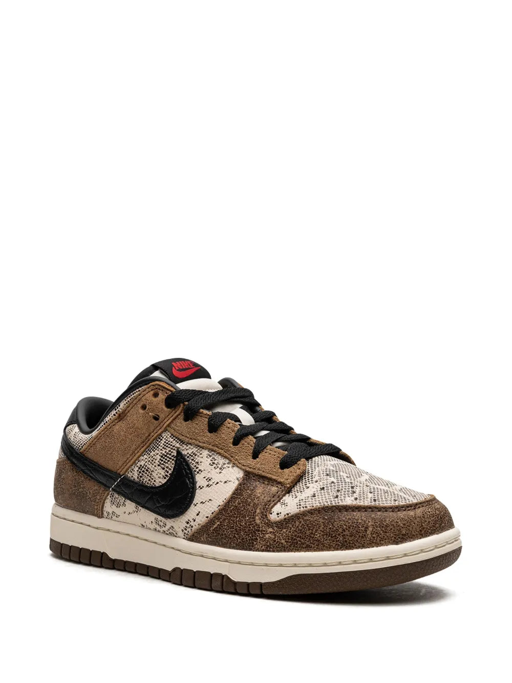 Nike Dunk Low Co.Jp Premium Brown Snakeskin Sneakers Grazuv Mart