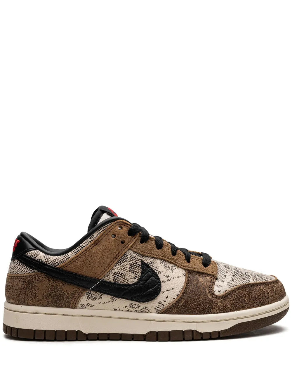 Nike Dunk Low Co.Jp Premium Brown Snakeskin Sneakers Grazuv Mart