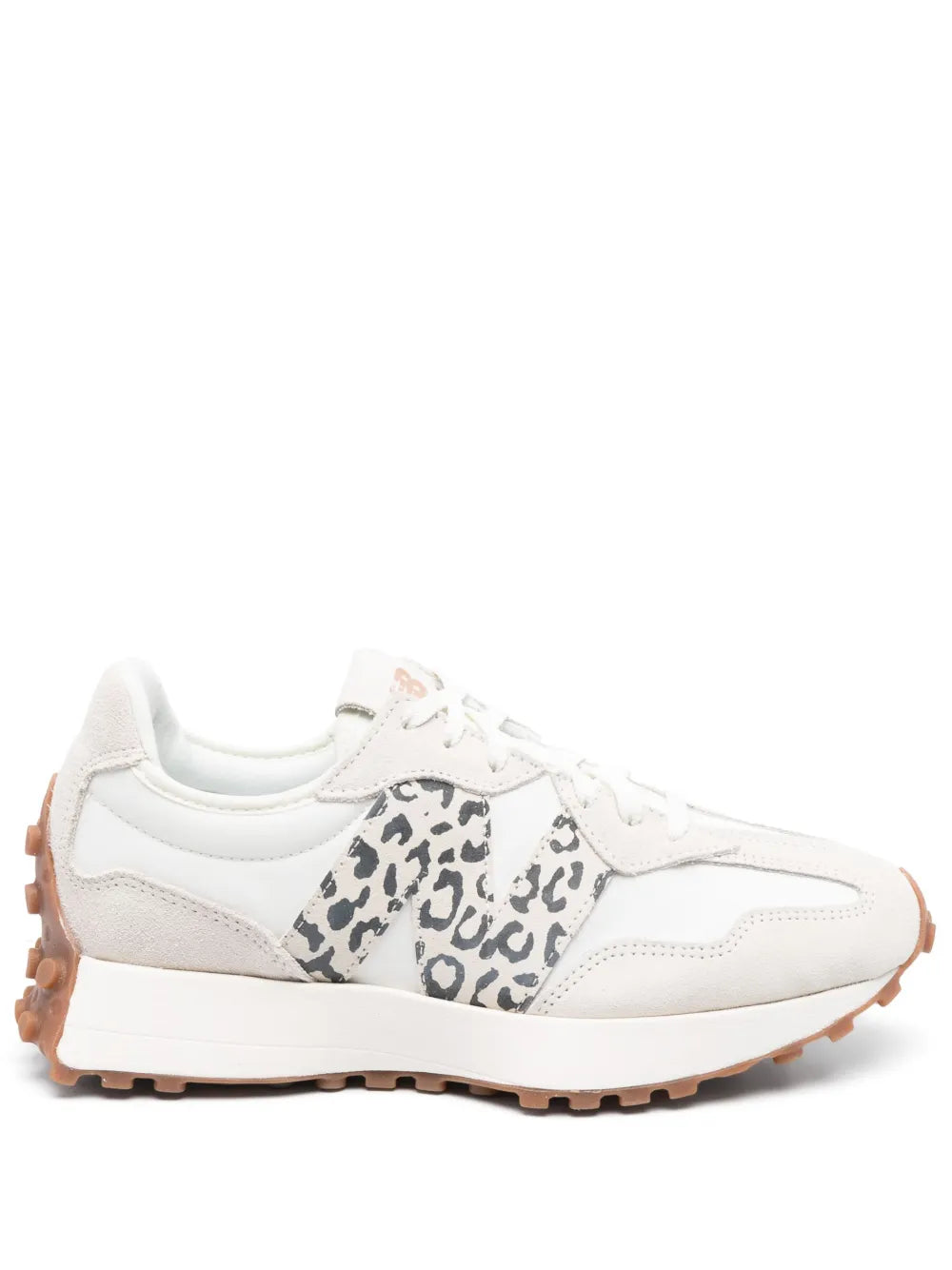 New Balance 327 Leopard-Print Lace-Up Sneakers Grazuv Mart