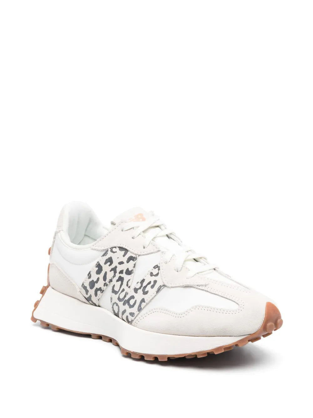 New Balance 327 Leopard-Print Lace-Up Sneakers Grazuv Mart