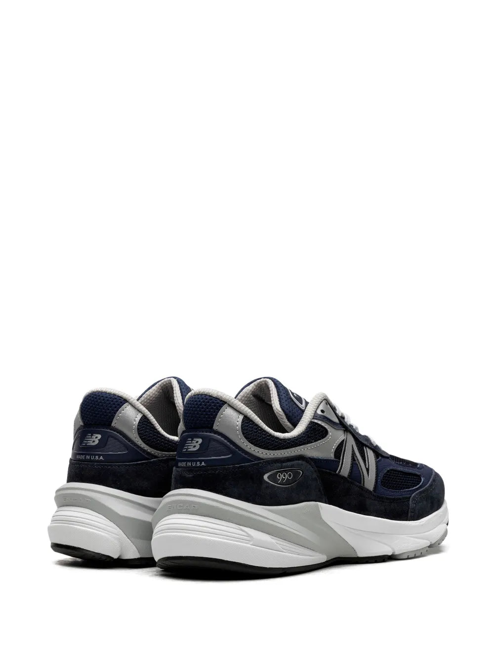 New Balance 990V6 Navy Leather Sneakers Grazuv Mart