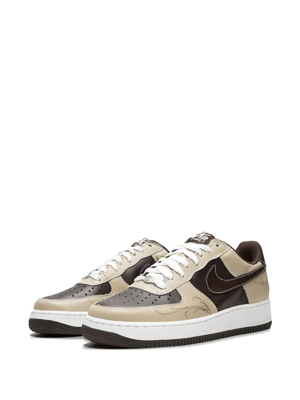 Nike Air Force 1 Embroidered Leather Sneakers Grazuv Mart
