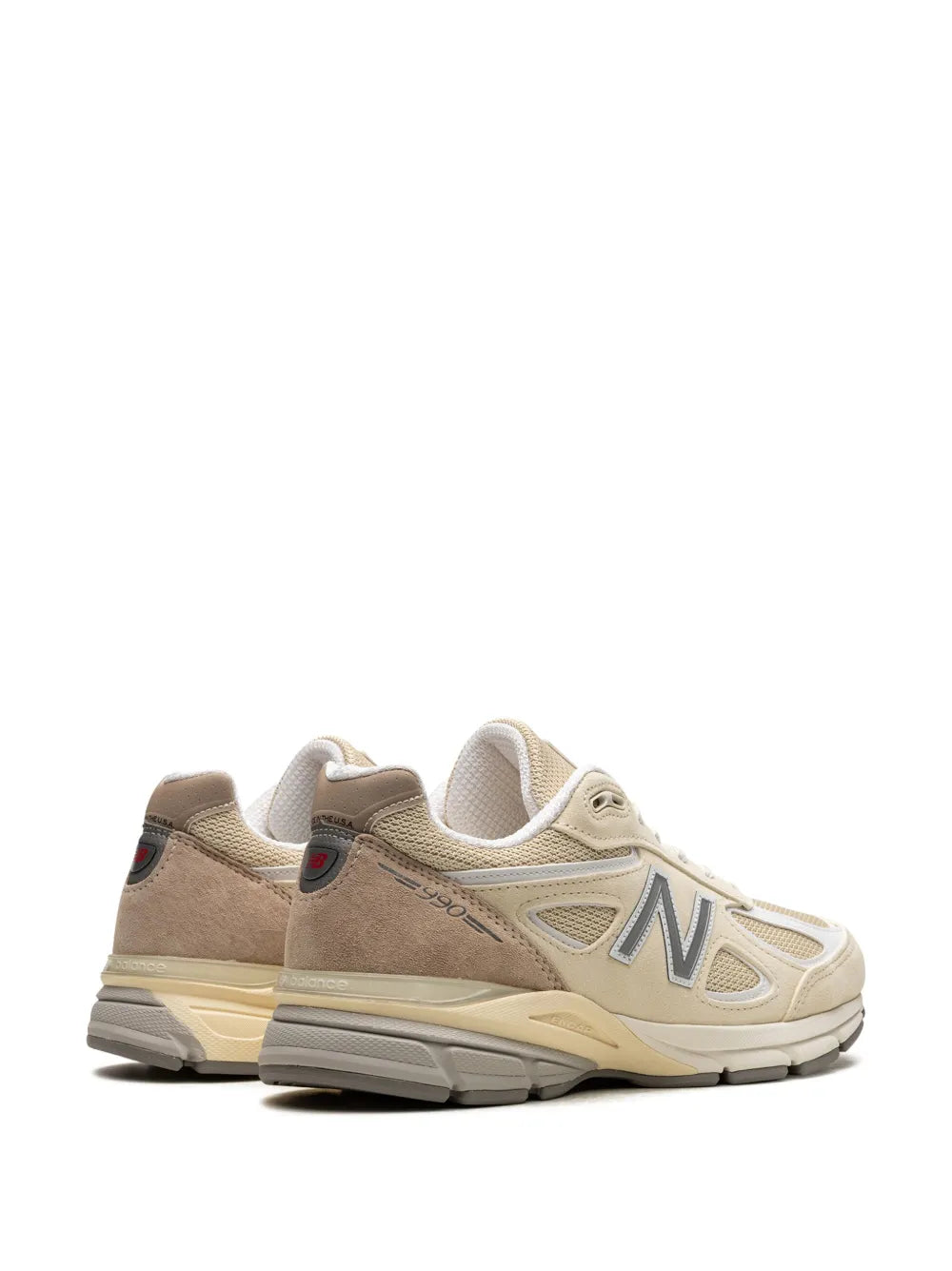 New Balance Made In Usa 990V4 Cream Sneakers Grazuv Mart