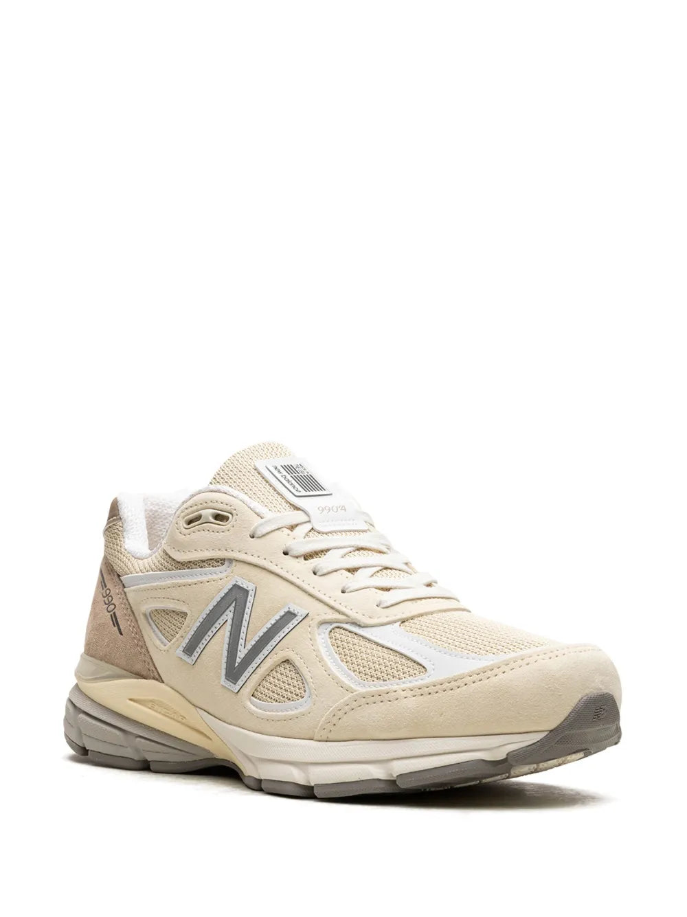 New Balance Made In Usa 990V4 Cream Sneakers Grazuv Mart