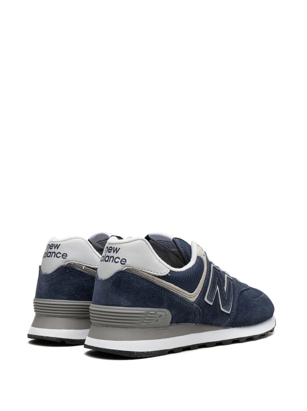 New Balance 574 Logo-Patch Suede Sneakers Grazuv Mart