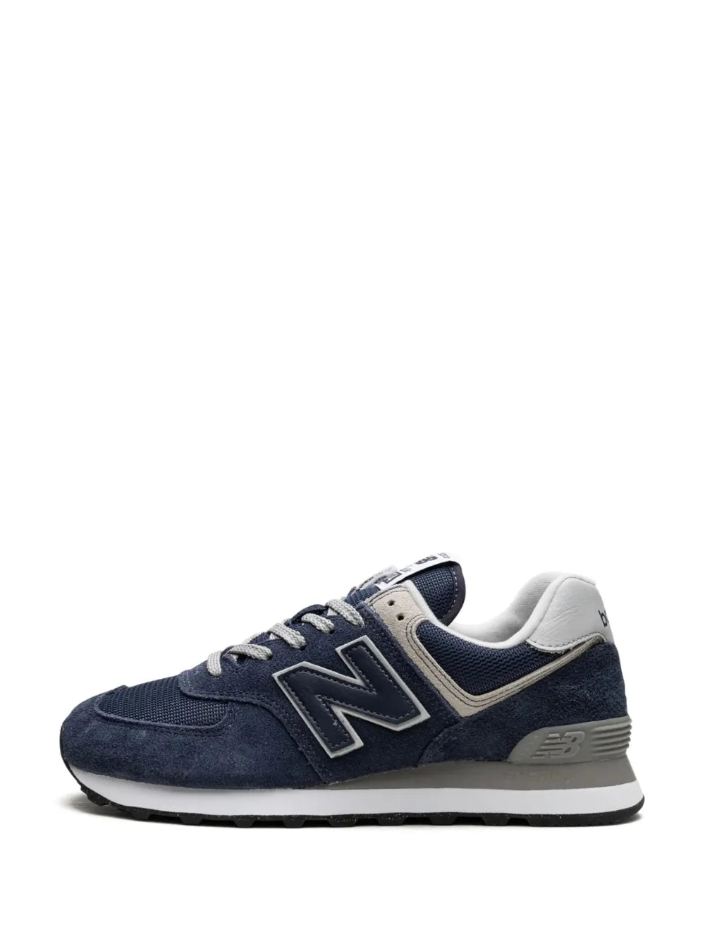 New Balance 574 Logo-Patch Suede Sneakers Grazuv Mart