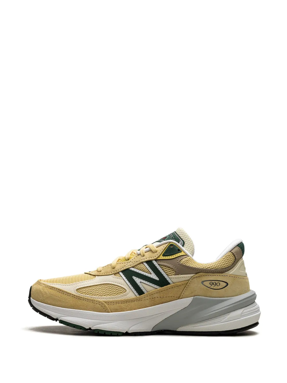 New Balance 990 Pale Yellow/Forest Green Sneakers Grazuv Mart