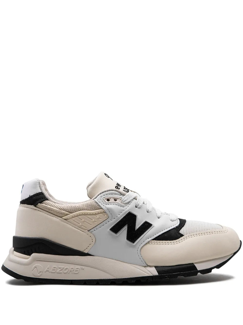 New Balance 998 Made In Usa White/Black Sneakers Grazuv Mart