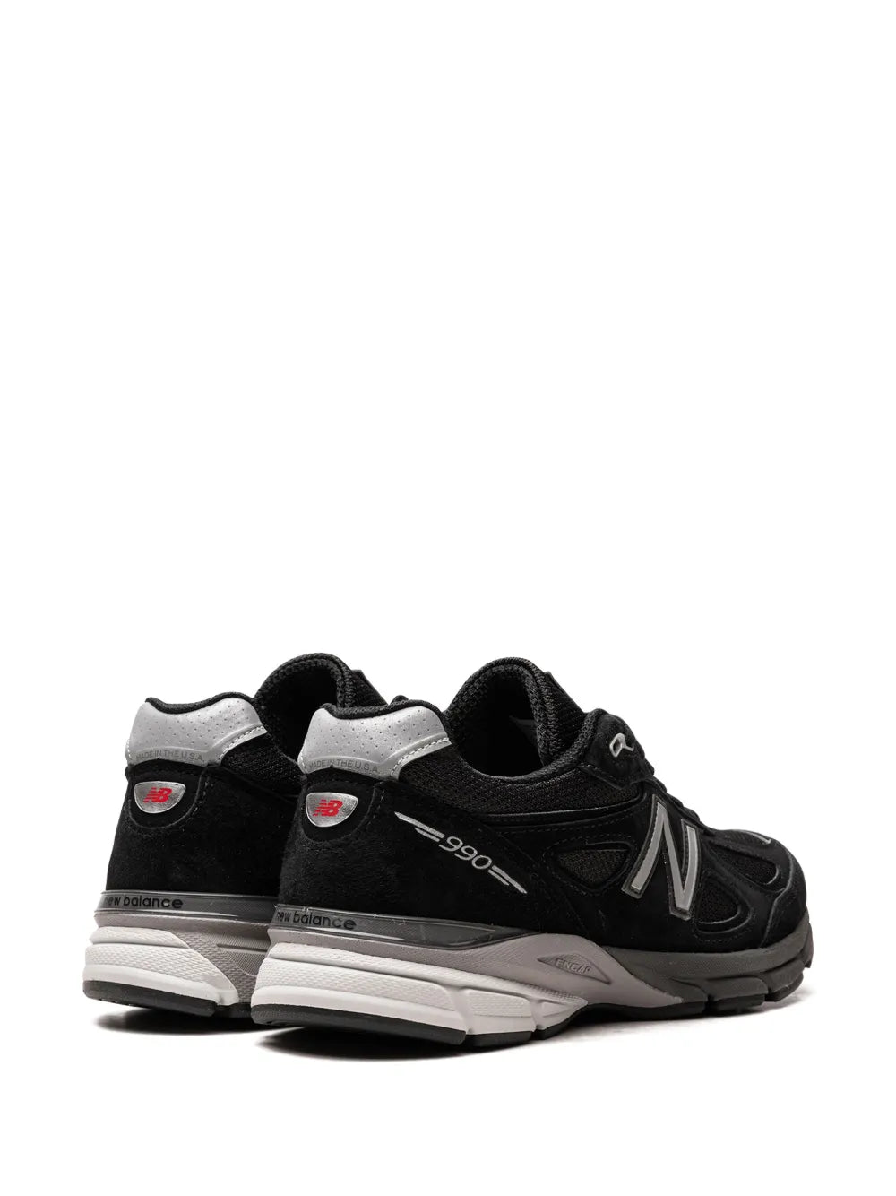 New Balance Made In Usa 990V4 Black/Silver Sneakers Grazuv Mart