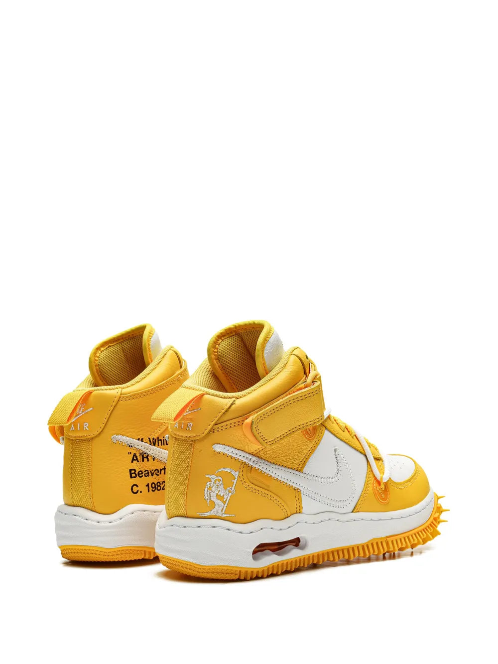 Nike Air Force 1 Mid Off-White - Varsity Maize Sneakers Grazuv Mart