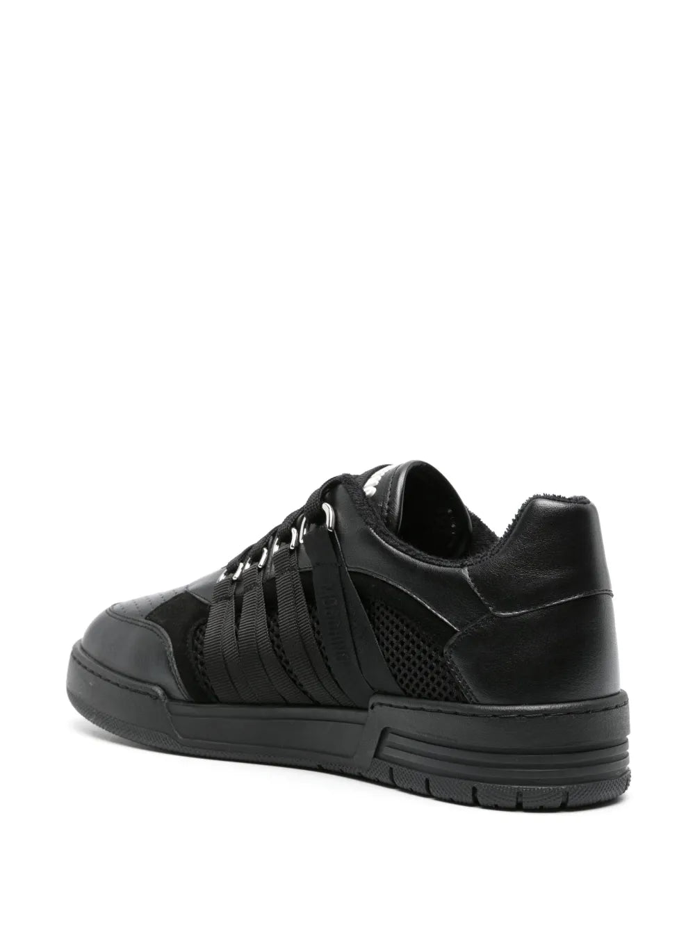 Moschino Lace-Detailed Panelled Sneakers Grazuv Mart