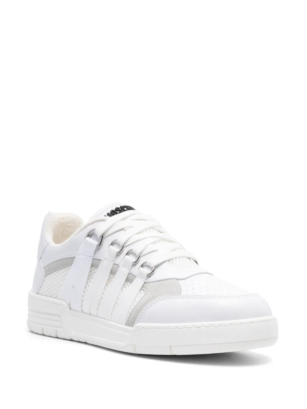 Moschino Lace-Detailed Panelled Trainers Grazuv Mart