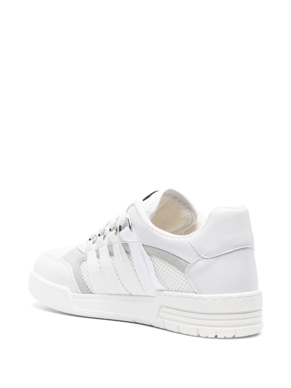 Moschino Lace-Detailed Panelled Trainers Grazuv Mart