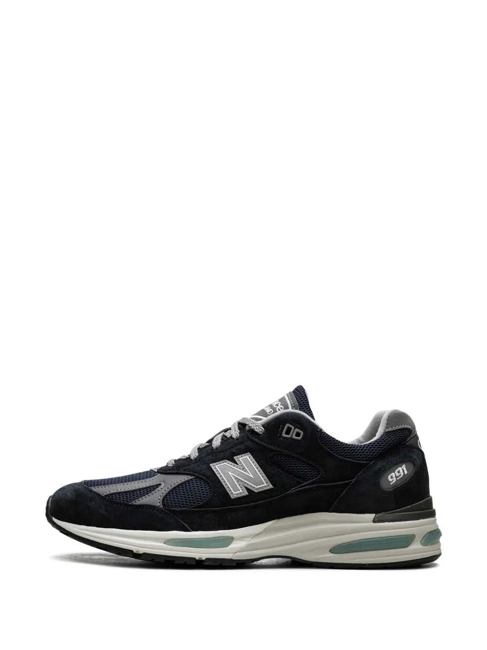 New Balance 991V2 Dark Navy Suede Sneakers Grazuv Mart