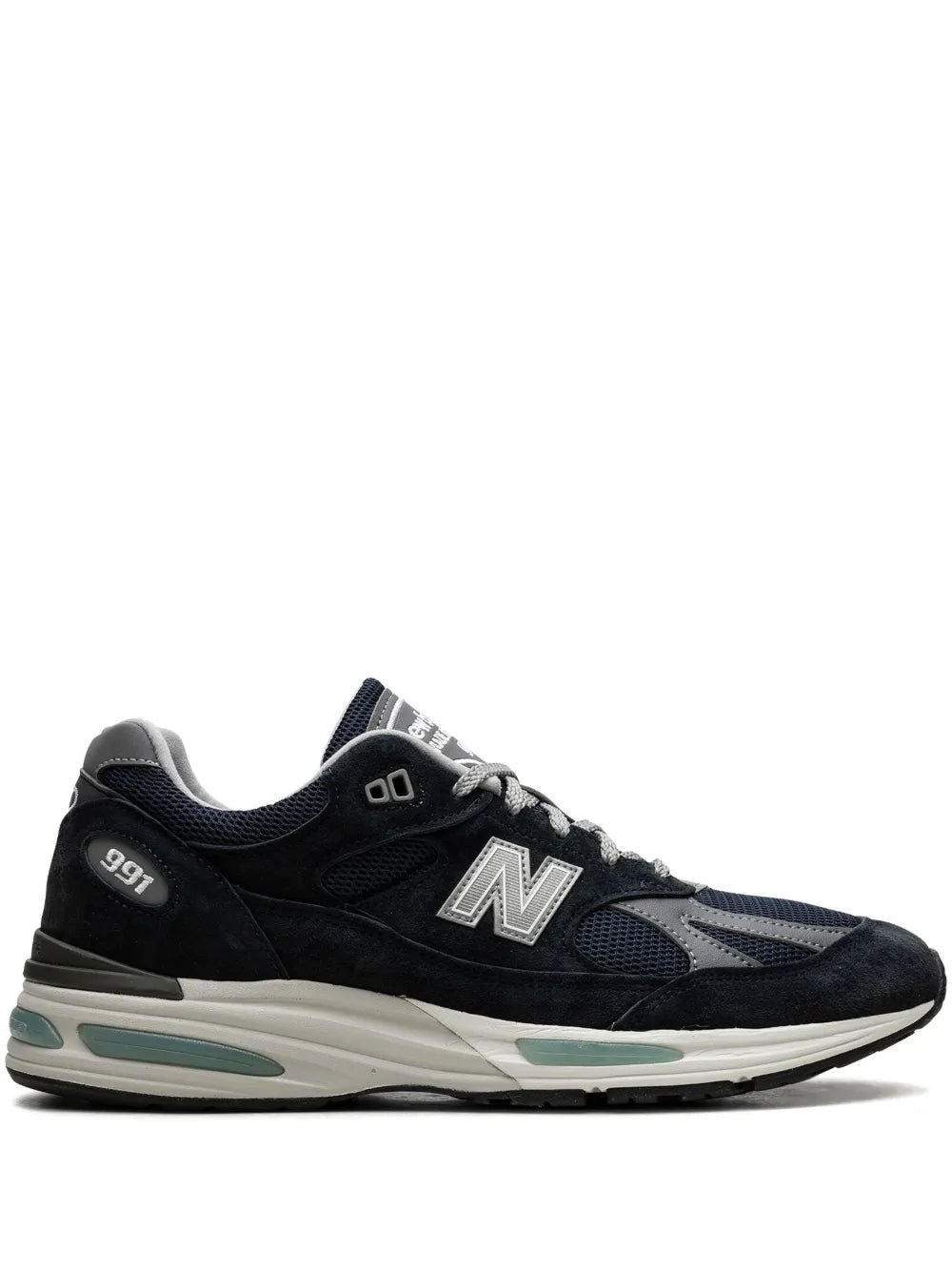 New Balance 991V2 Dark Navy Suede Sneakers Grazuv Mart