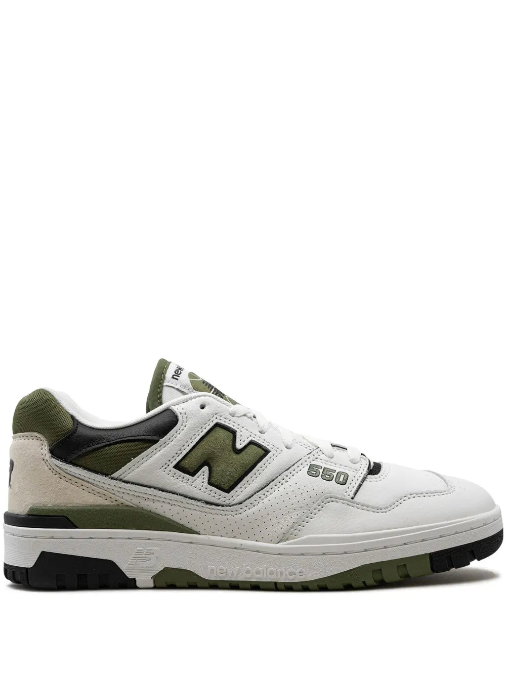 New Balance 550 White/Dark Olive Sneakers Grazuv Mart