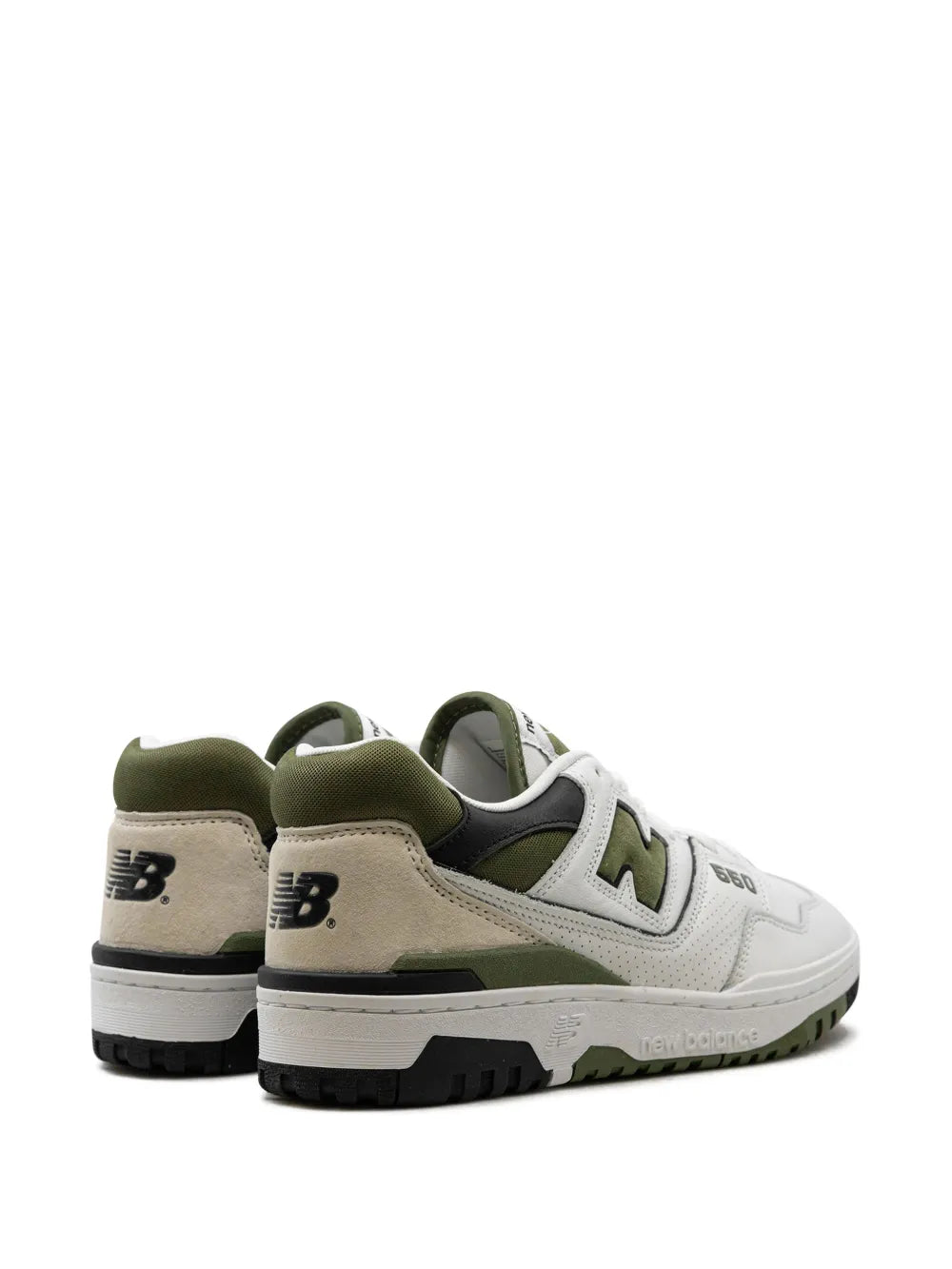 New Balance 550 White/Dark Olive Sneakers Grazuv Mart