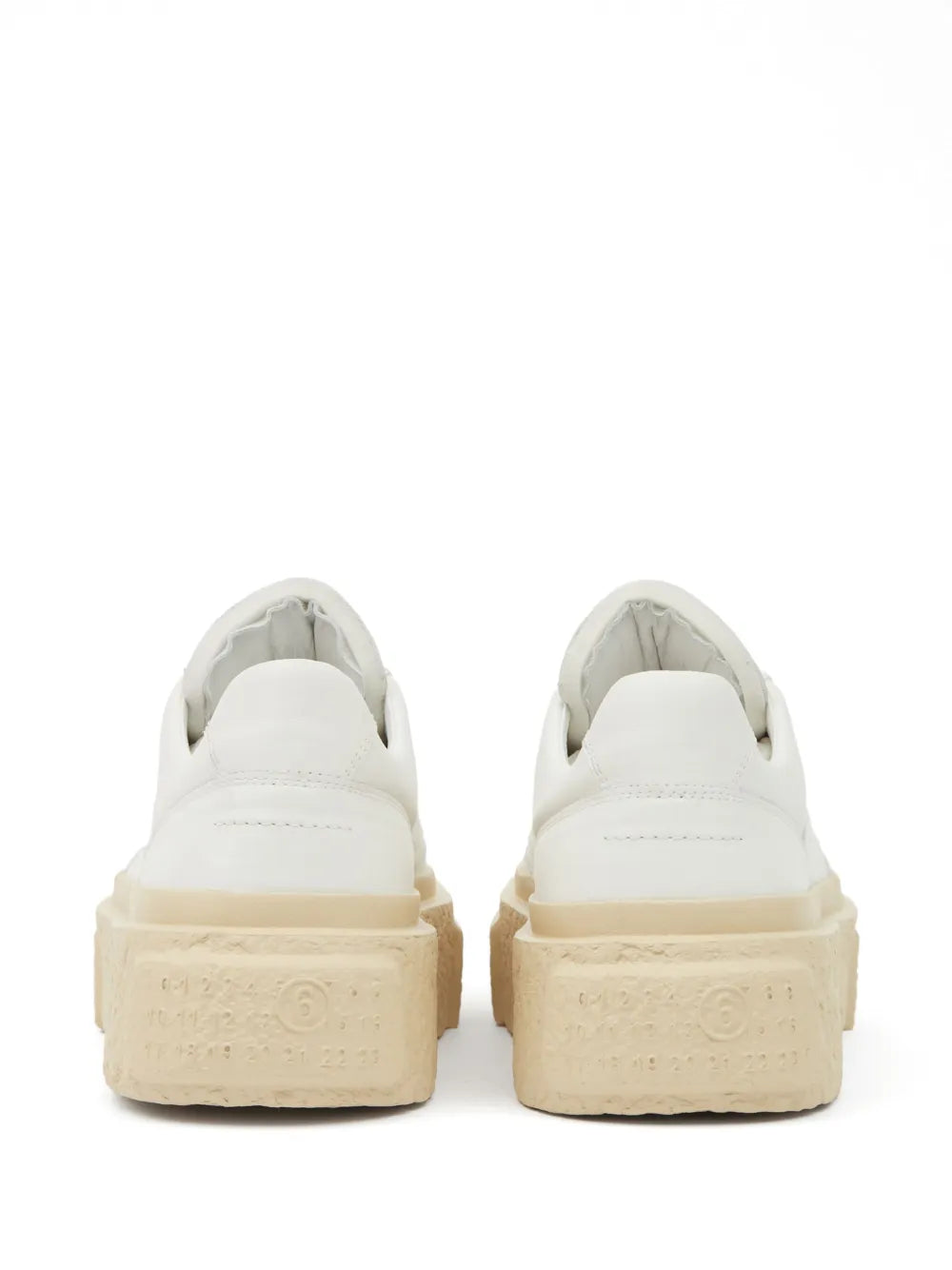 Mm6 Maison Margiela Chunky Gambetta Leather Sneakers Grazuv Mart