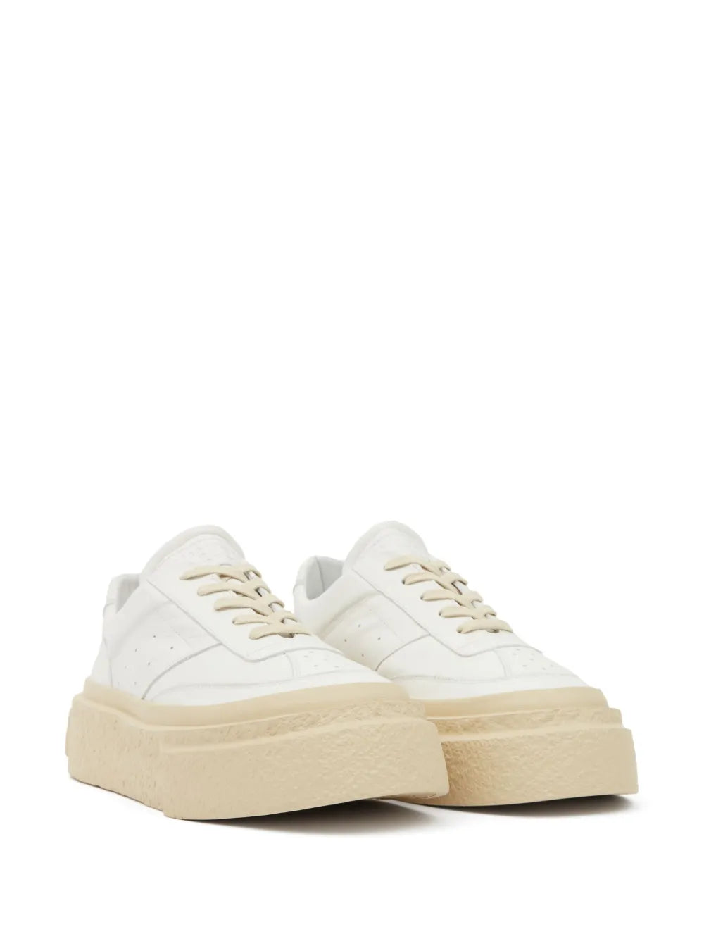 Mm6 Maison Margiela Chunky Gambetta Leather Sneakers Grazuv Mart