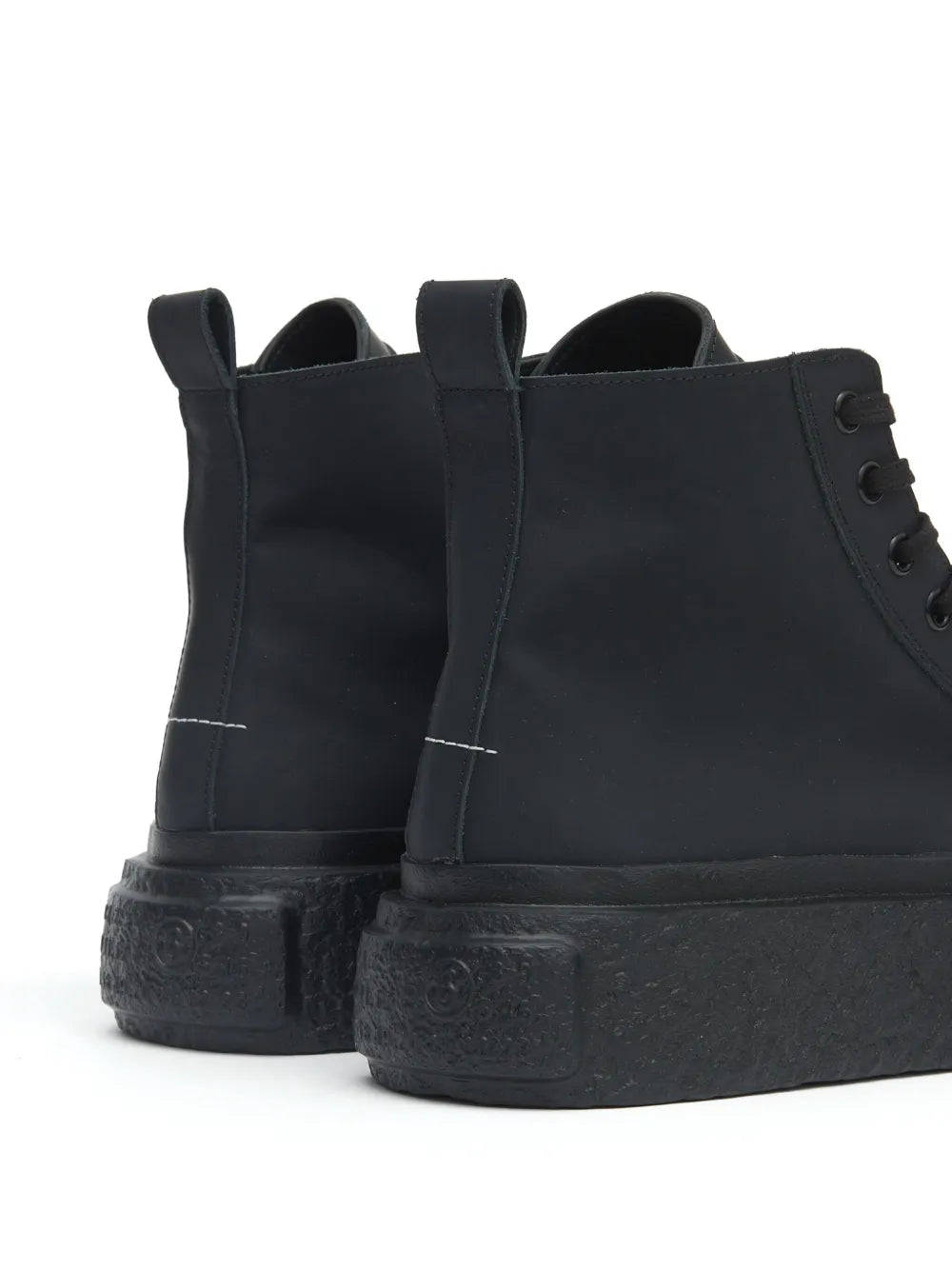 Mm6 Maison Margiela High-Top Leather Sneakers Grazuv Mart