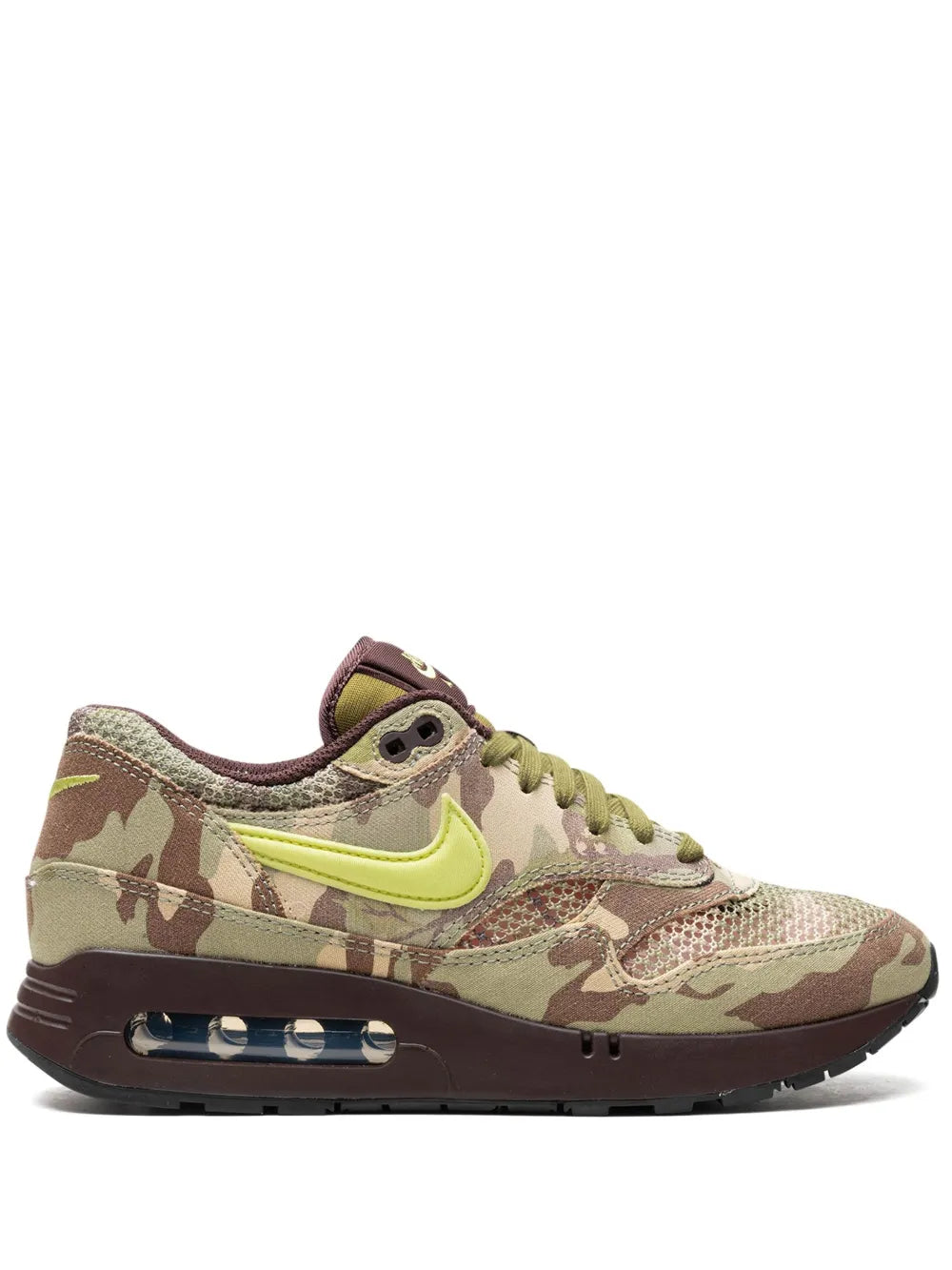 Nike Air Max 1 Camo - 200 Earth/Oil Green/Black/Light Lemon Twist Sneakers Grazuv Mart