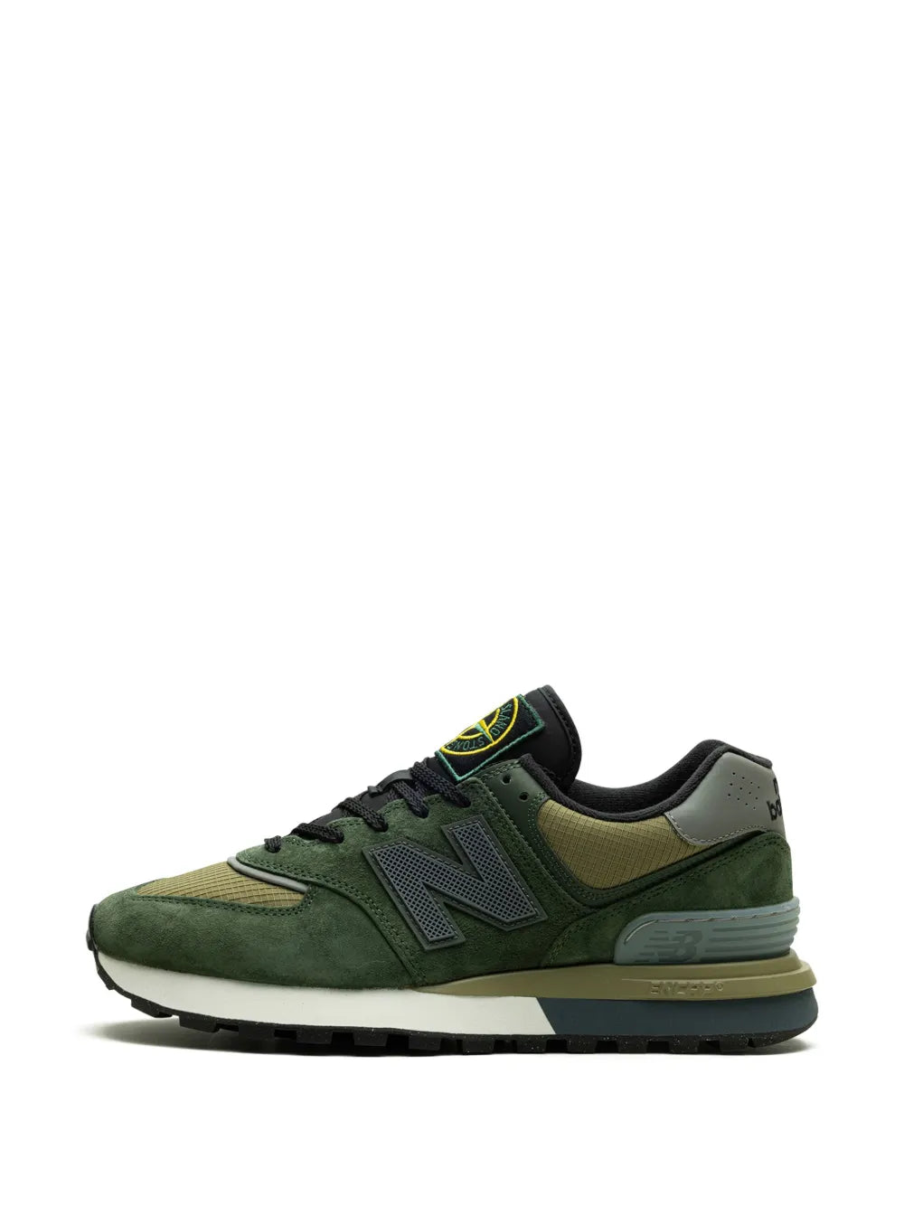 New Balance X Stone Island 574 Legacy Dark Green Sneakers Grazuv Mart