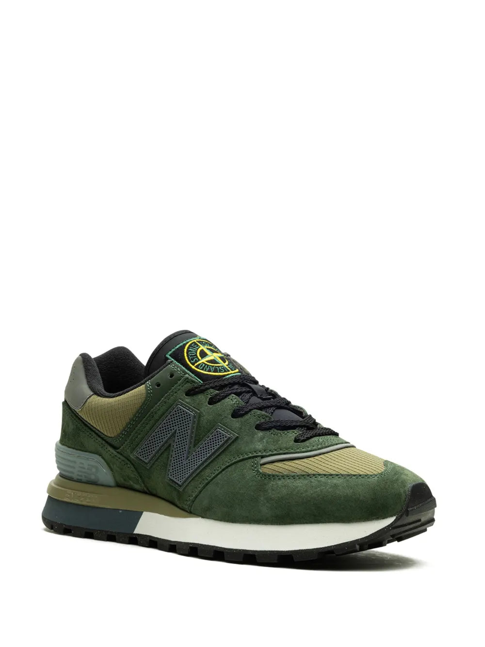 New Balance X Stone Island 574 Legacy Dark Green Sneakers Grazuv Mart