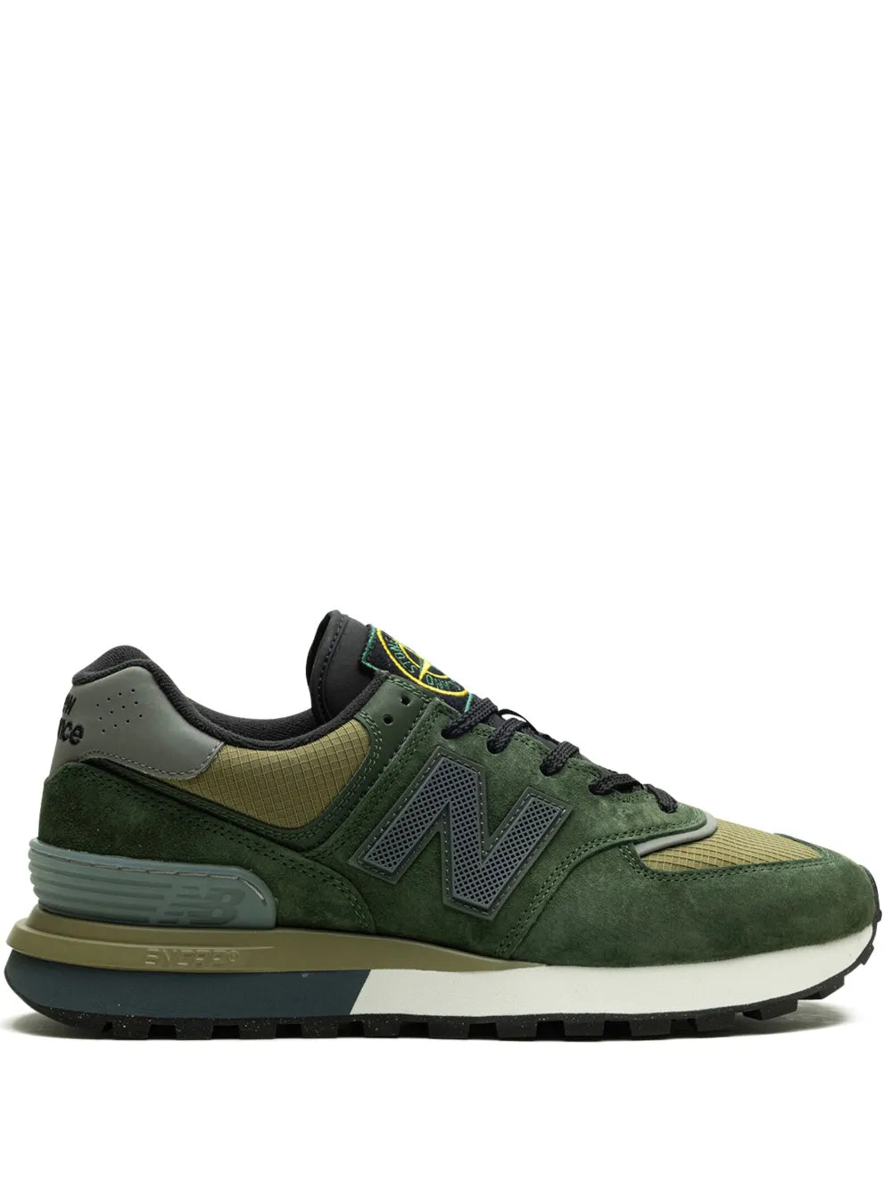 New Balance X Stone Island 574 Legacy Dark Green Sneakers Grazuv Mart