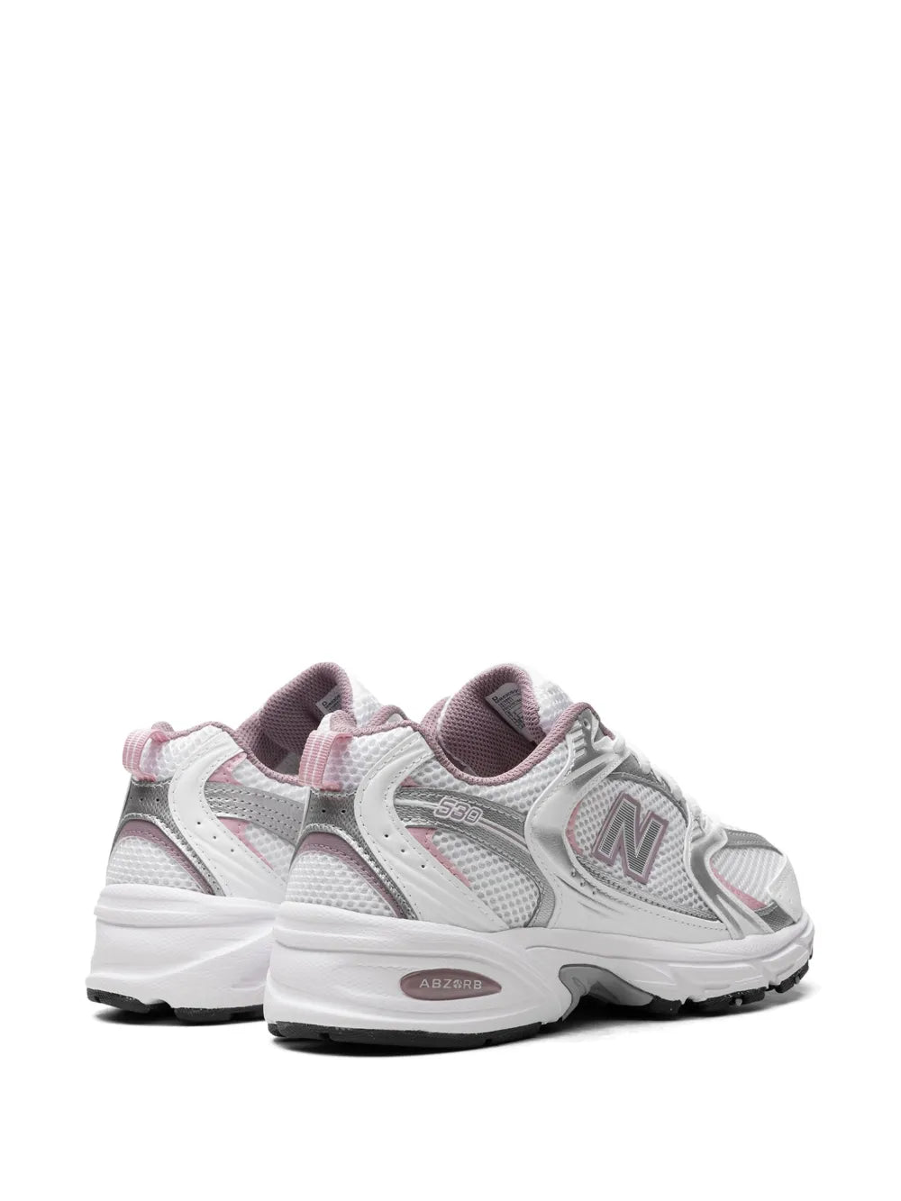 New Balance 530 White/Silver Metalic/Ice Wine/Mid Century Pin Sneakers Grazuv Mart