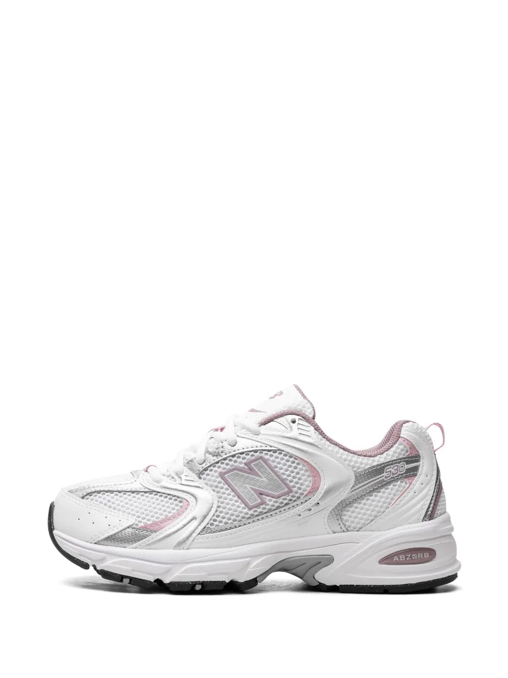 New Balance 530 White/Silver Metalic/Ice Wine/Mid Century Pin Sneakers Grazuv Mart