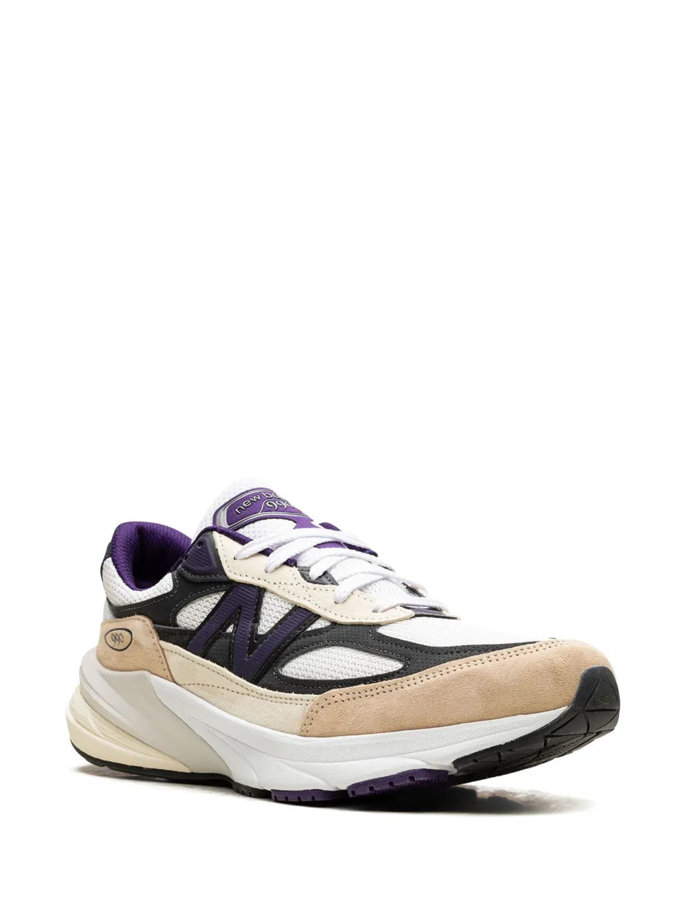 New Balance X Teddy Santis 990V6 Made In Usa - White/Black Plum Sneakers Grazuv Mart