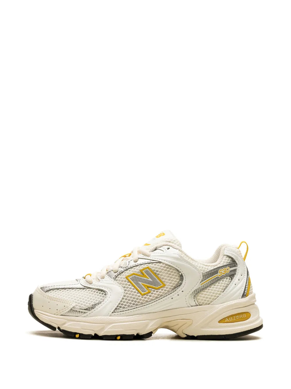New Balance 530 Sea Salt/White/Ginger Lemon/Silver Metallic Sneakers Grazuv Mart