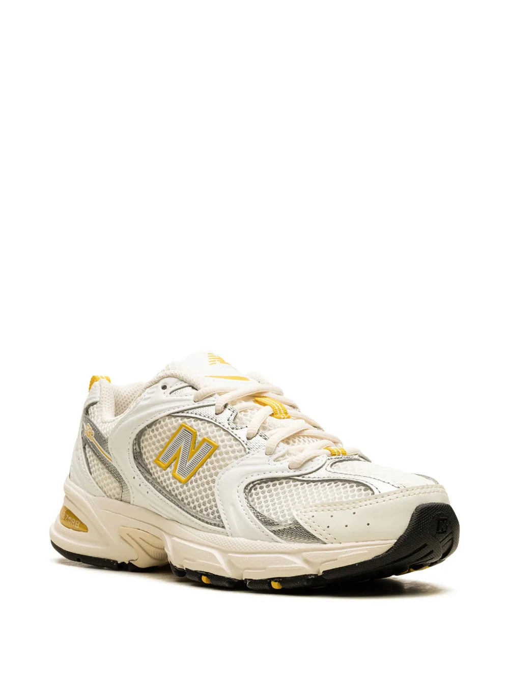New Balance 530 Sea Salt/White/Ginger Lemon/Silver Metallic Sneakers Grazuv Mart