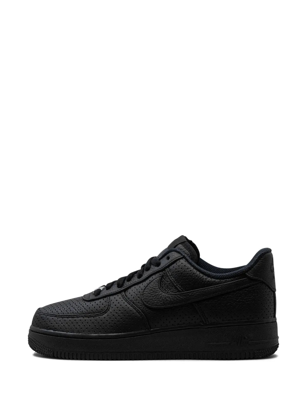 Nike Air Force 1 Low Sp Triple Black Perforated Sneakers Grazuv Mart