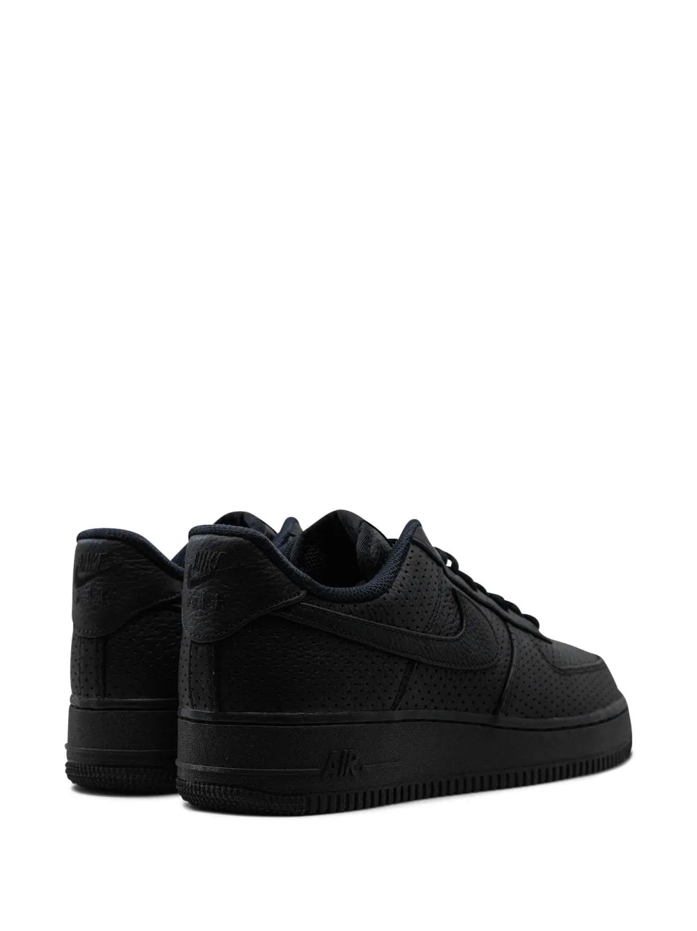 Nike Air Force 1 Low Sp Triple Black Perforated Sneakers Grazuv Mart