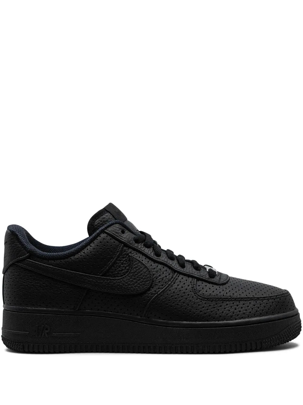 Nike Air Force 1 Low Sp Triple Black Perforated Sneakers Grazuv Mart