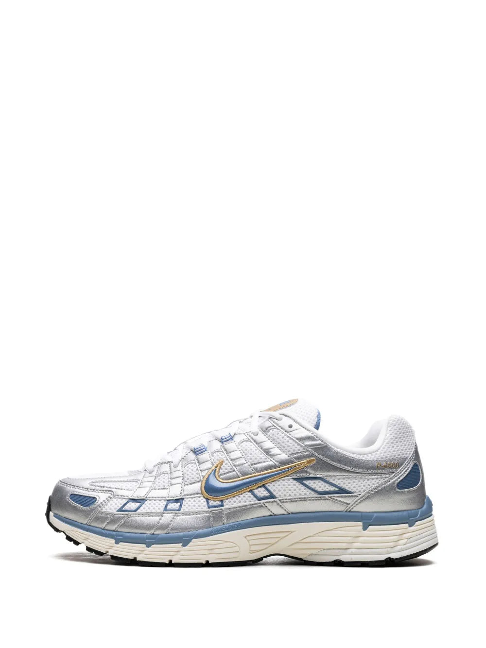 Nike P-6000 Metallic Silver Aegean Storm Sneakers Grazuv Mart