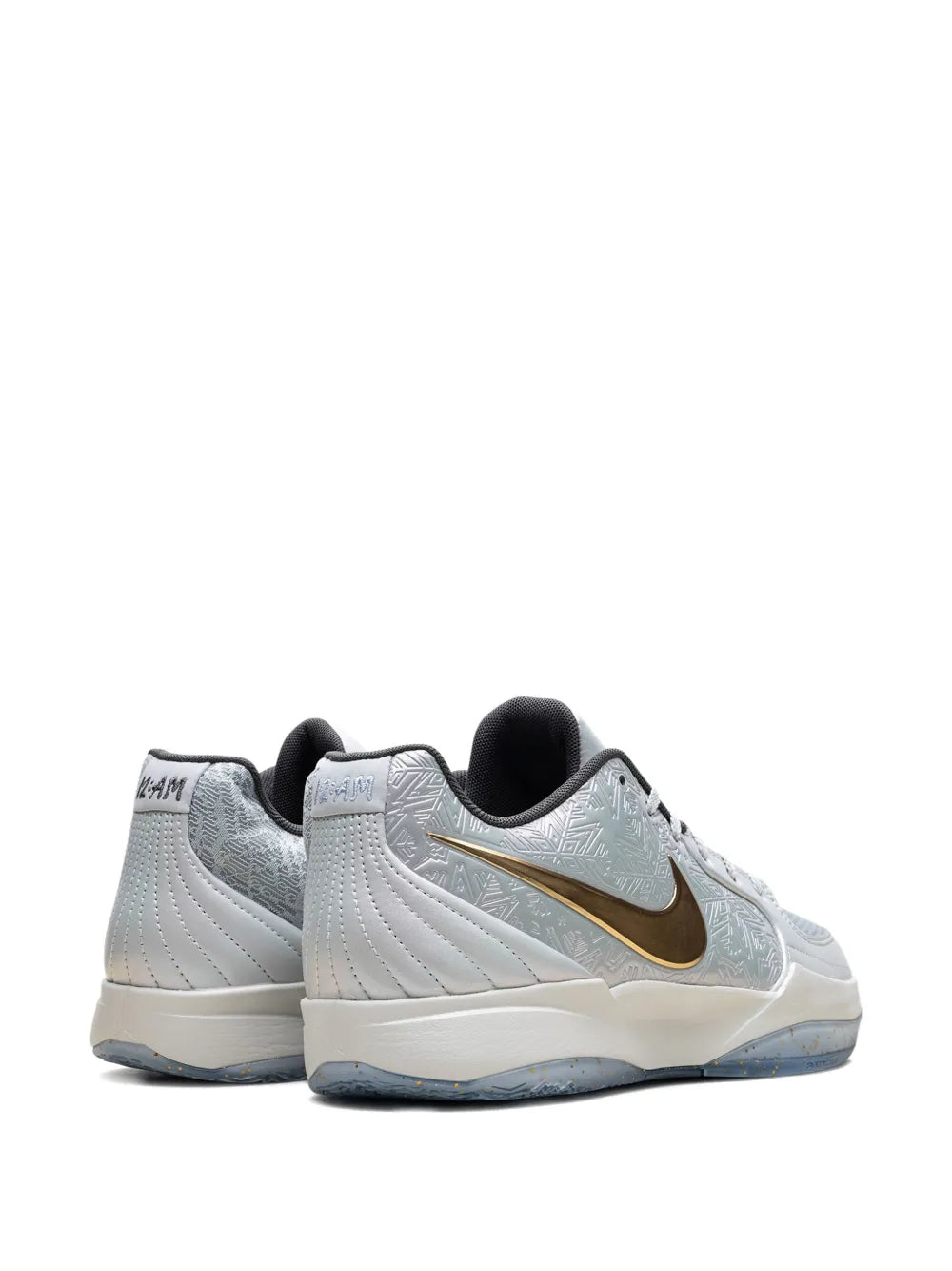 Nike Ja 2 Christmas - Light Silver/Metallic Gold-Iron Grey Sneakers Grazuv Mart