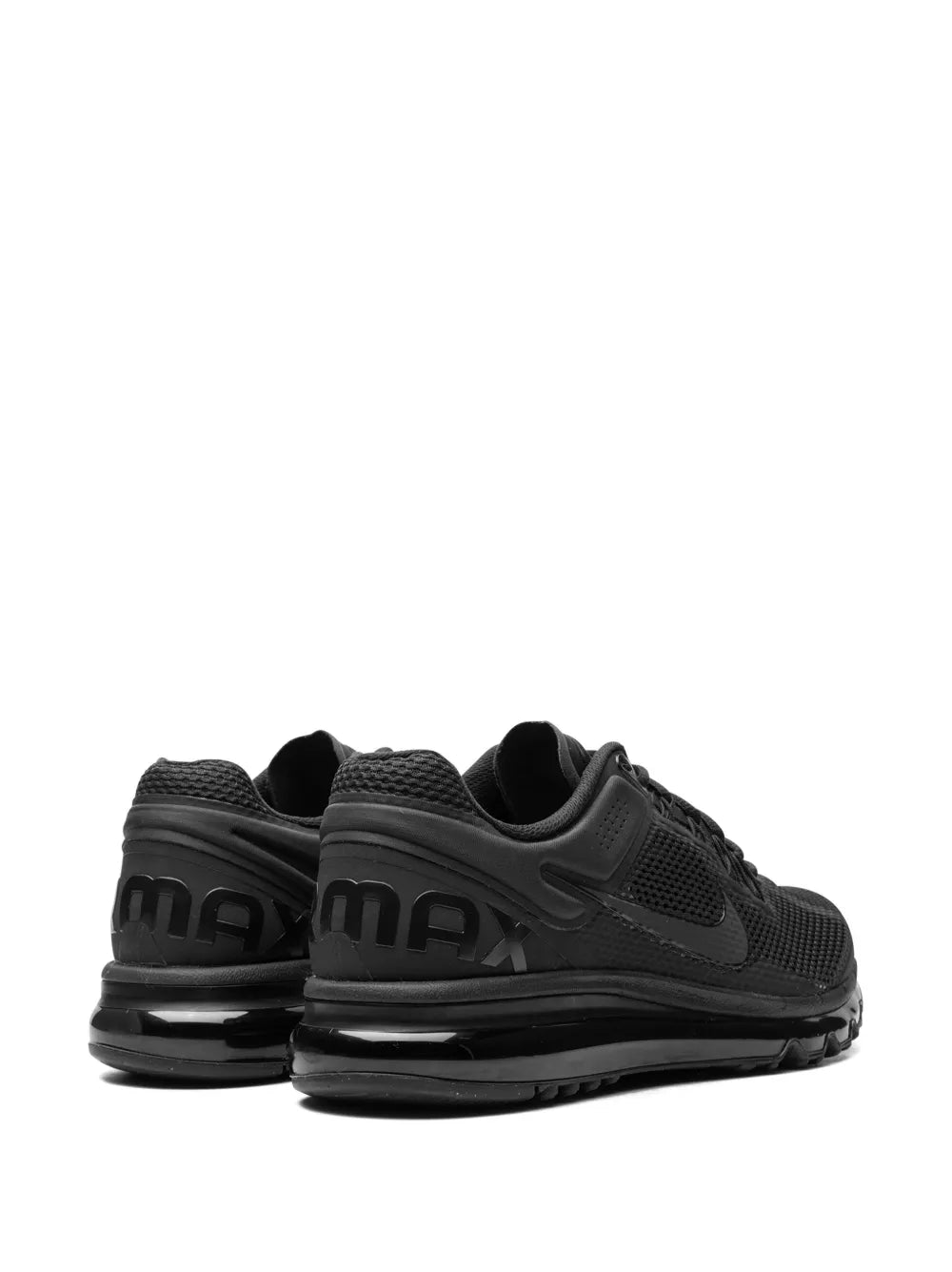 Nike Air Max 2013 Triple Black Sneakers.